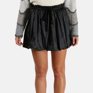 LOVESHACKFANCY CHEYENNE SKIRT Black mini L New
